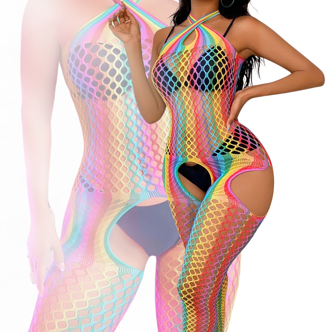 Rainbow Kisses Romper