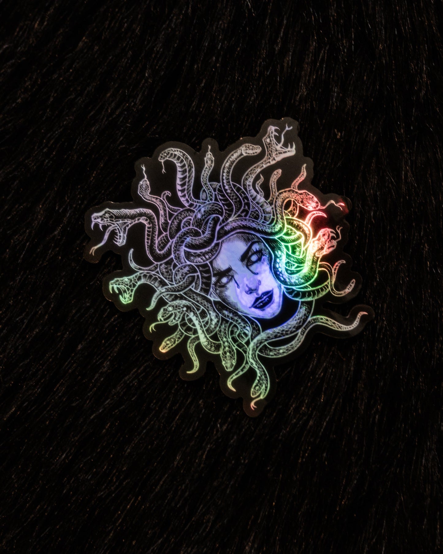 Medusa Holographic Vinyl Sticker