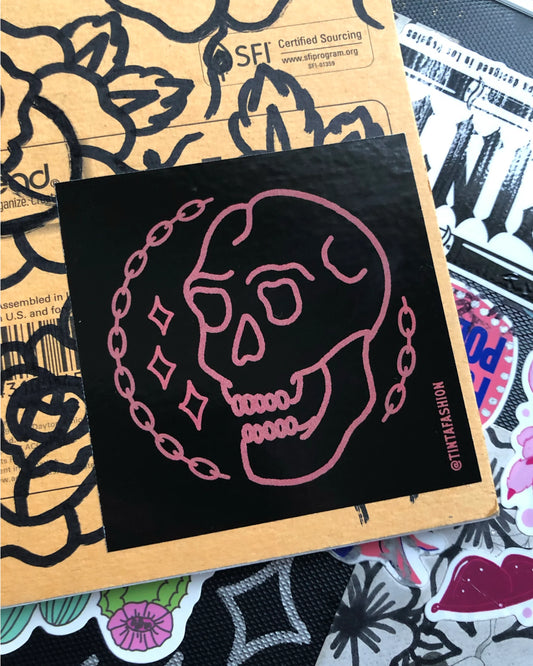 Skull + Chains Sticker