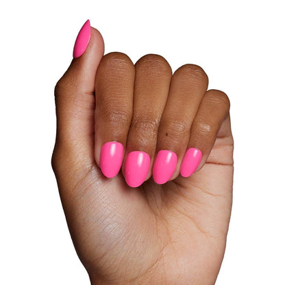 Hot Pink Press-On Nails | Solid Nails | Short Oval Length